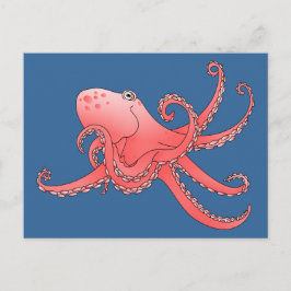 Postal pulpo naranja