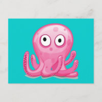 pulpo rosa lindo tonto