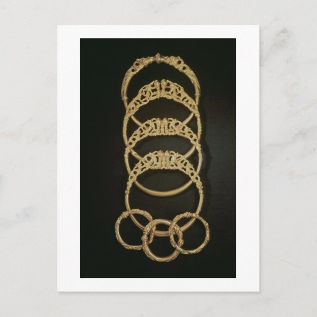 Postal Pulseras de oro del tesoro de Ertsfield, cuarta ce (Anverso)
