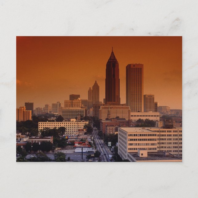 Postal Pulso de la ciudad, Atlanta, Georgia, EE.UU. (Anverso)