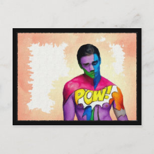 Postal ¡PUM! - pintura original