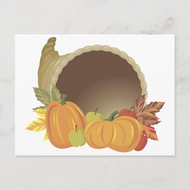 Postal Pumpkin Cornucopia (Anverso)