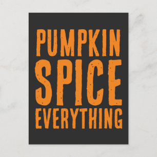 POSTAL PUMPKIN SPICE TODO EL OTOÑO POSTCARDS POSTCARD