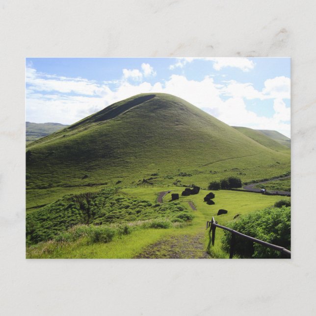 Postal Puna Pau cantera en Isla de Pascua (Anverso)