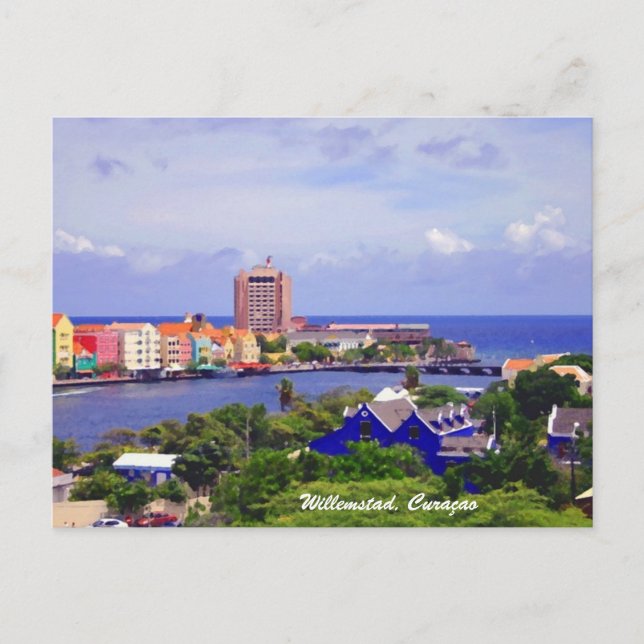 Postal Pundaside de Willemstad Curacao en Postcard (Anverso)