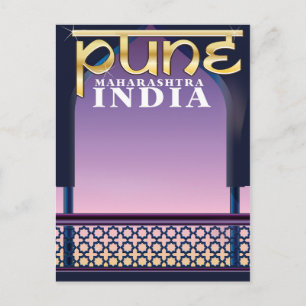 Postal Pune, Maharashtra, poster de vacaciones en India