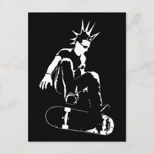 Postal punk de monopatín