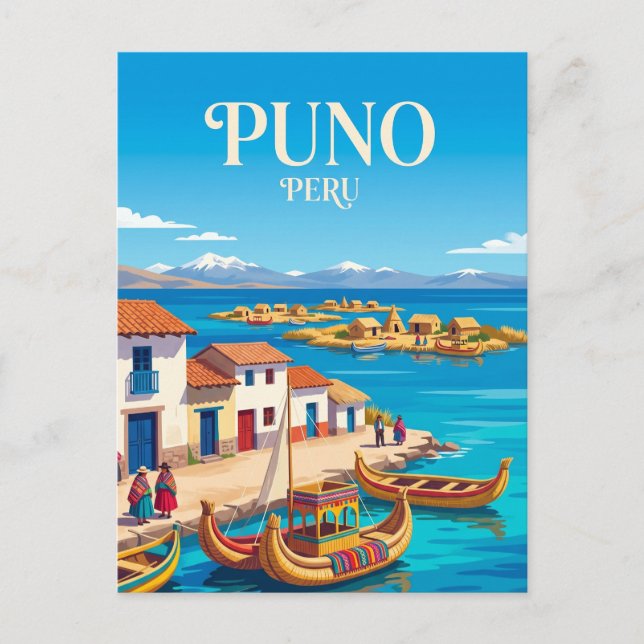 Postal Puno Perú (Anverso)