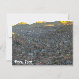 Postal Puno, Perú, Mirador de Puma / City View