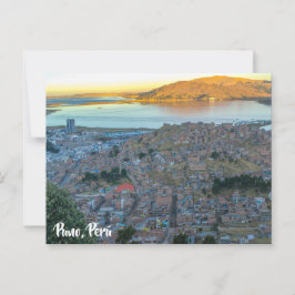 Postal Puno, Perú, Mirador de Puma / Lago TIticaca View