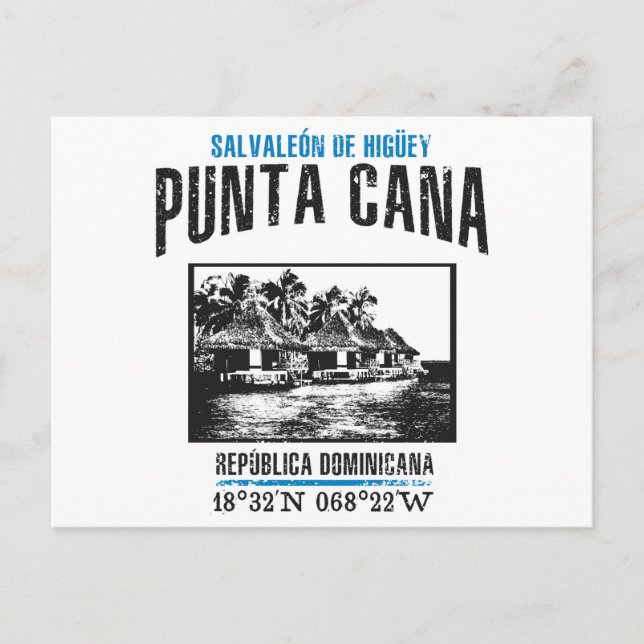 Postal Punta Cana (Anverso)
