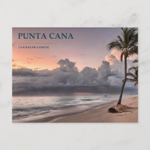 Postal Punta Cana Amanecer y Costa de Palmeras