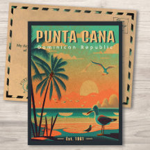 Punta Cana DR Retro Seagull Souvenir de los años 5