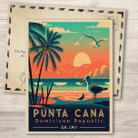 Postal Punta Cana DR Retro Sunset Souvenirs de los años 6<br><div class="desc">Diseño Punta Cana República Dominicana Tropical Retro Sunset. Sumérjase en la nostalgia de Punta Cana con nuestro recuerdo vintage, diseñado específicamente para turistas de vacaciones. Este diseño, que recuerda a una época pasada, resume la tranquilidad y la belleza de la cala, y sirve como un delicioso recordatorio de su escapada...</div>