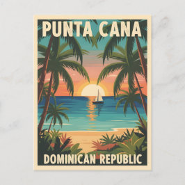 Postal Punta Cana República Dominicana Atardecer Tropical