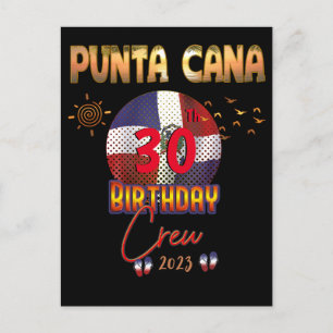 Postal Punta Cana República Dominicana Cumpleaños 