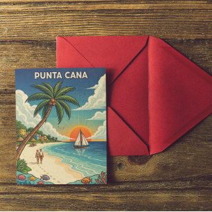 Postal Punta Cana República Dominicana Viaje Antiguo