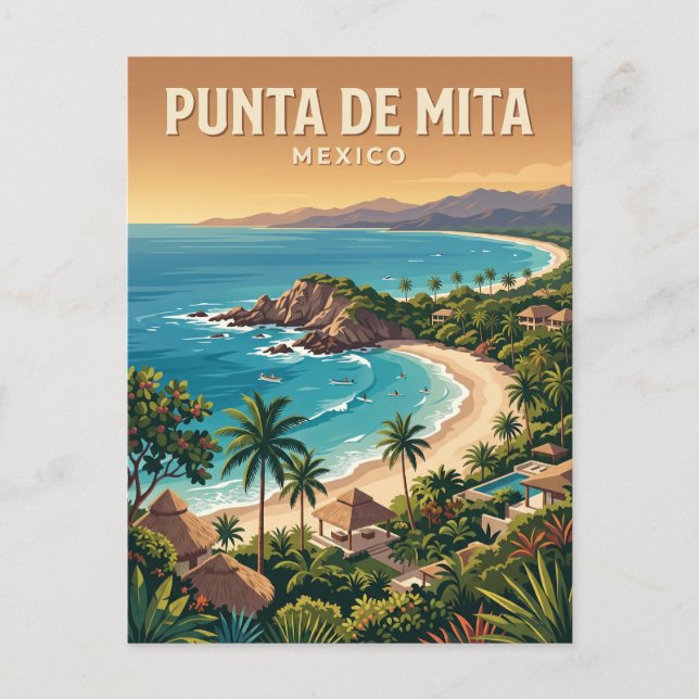 Postal Punta de Mita México (Anverso)