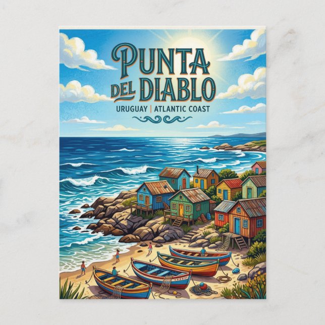 Postal Punta del Diablo (Anverso)