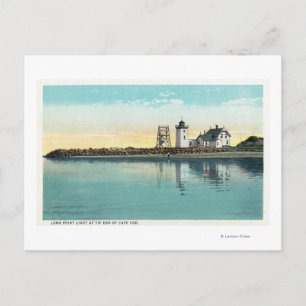 Postal Punta final de la vista de Cape Cod de punto largo