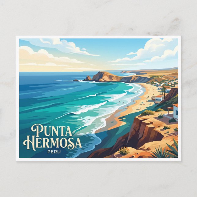Postal Punta Hermosa Perú (Anverso)