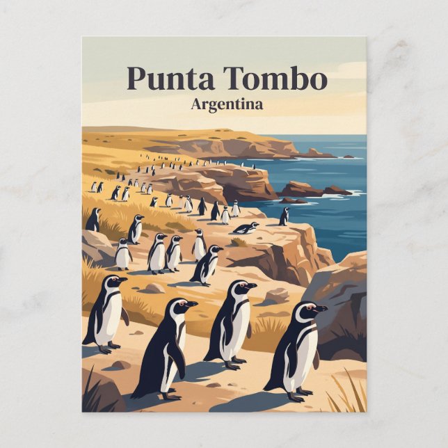 Postal Punta Tombo Argentina (Anverso)