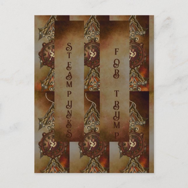 POSTAL PUNTAS DE VAPOR PARA TRUMP (Anverso)