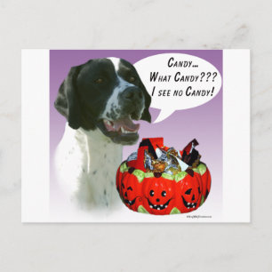 Postal Puntero (negro) Halloween Candy