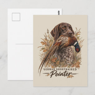 Postal Punteros Alemanes de Pelo Corto