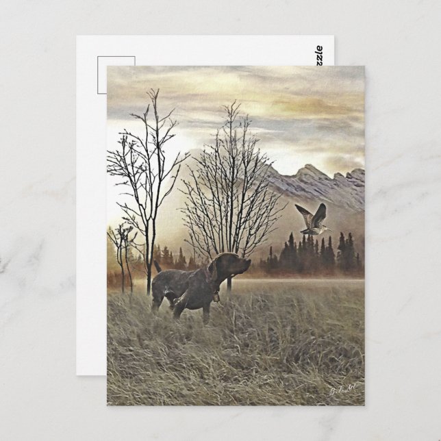 Postal Punteros de corto alcance alemanes (Anverso / Reverso)