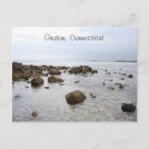 Postal Punto Bluff de Groton, Connecticut - Postcard