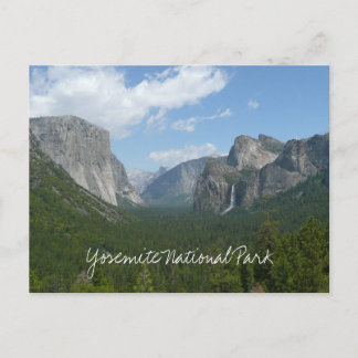 Postal Punto de Inspiración en el Parque Nacional Yosemit