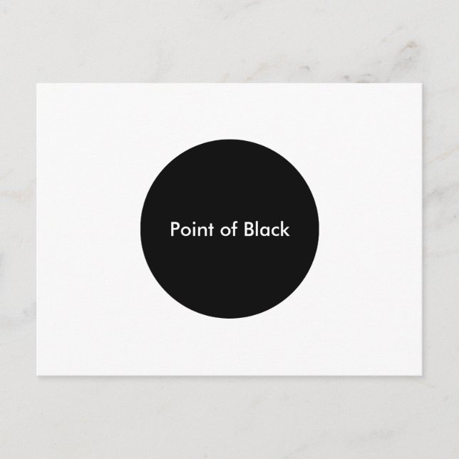 Postal Punto de Negro (Anverso)
