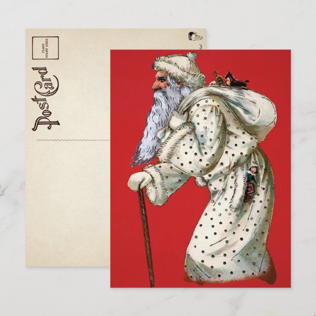 Postal Punto de Polka Victoria Robado Santa Postcard (Anverso / Reverso)