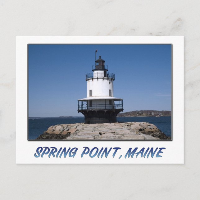 Postal Punto de primavera, Maine (Anverso)