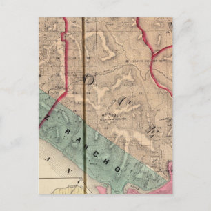 Postal Punto de Sal, Océano, Mendocino, secuoya, Bodega