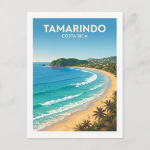 Postal Punto de surf Playa Tamarindo Costa Rica Viaje