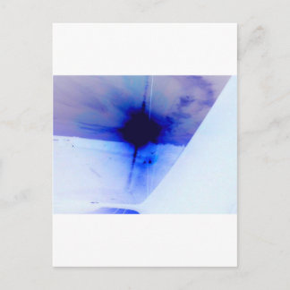 Postal punto de tinta azul y negro