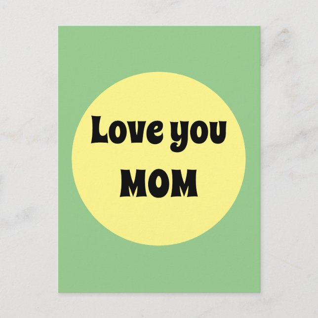 Postal Punto grande amarillo (Anverso)