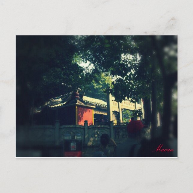 Postal Punto turístico de Macao (Anverso)