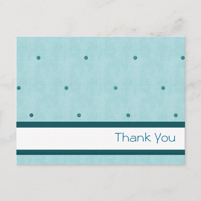 Postal Puntos azules "Gracias" (Anverso)