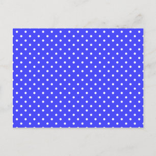 Postal Puntos azules y blancos