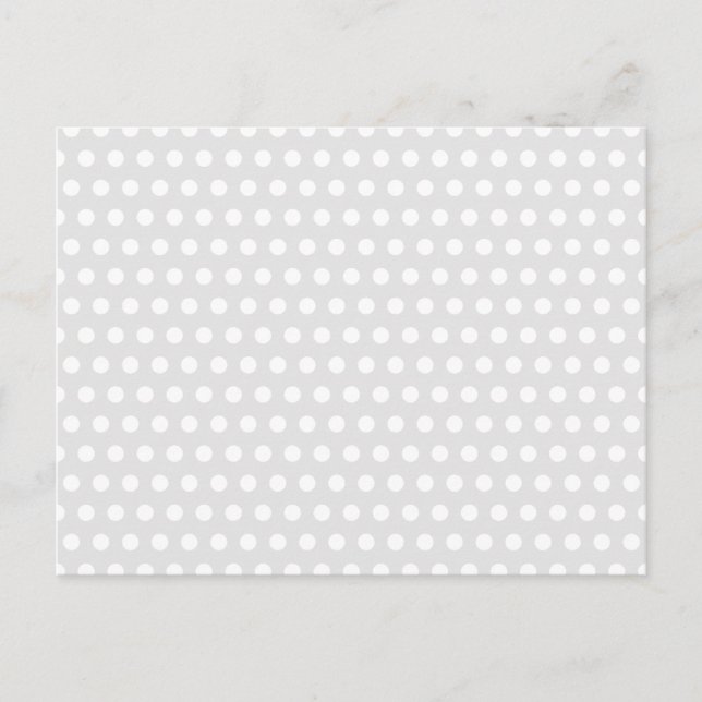 Postal Puntos blancos sobre gris pálido (Anverso)
