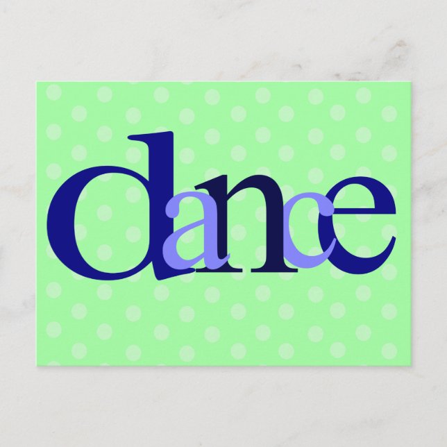 Postal Puntos de baile (Anverso)