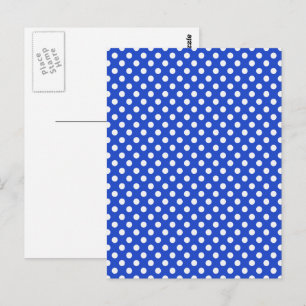 Postal Puntos de Polka Royal Blue Combination de STaylor
