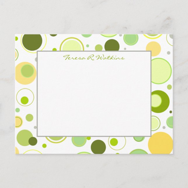 Postal Puntos de primavera (Anverso)