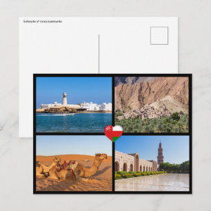 Postal Puntos de referencia del Sultanato de Omán
