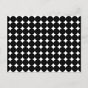 Postal Puntos negros sobre blanco