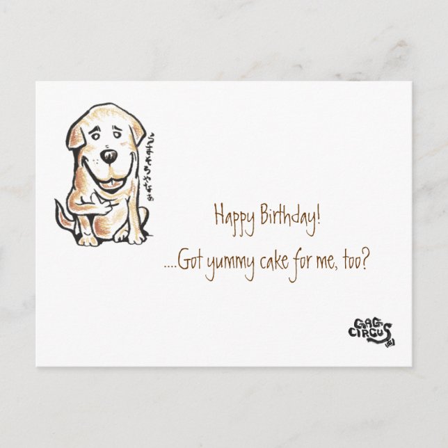 Postal Puppy Gonta Postcard - Por Gag-Circus, Osaka Japón (Anverso)