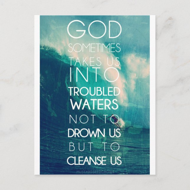 Postal purificando el alma y el corazón (Anverso)